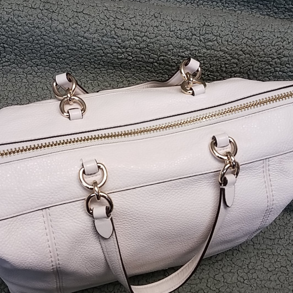 Coach White Leather Women's Bag Set - Picture 6 of 16